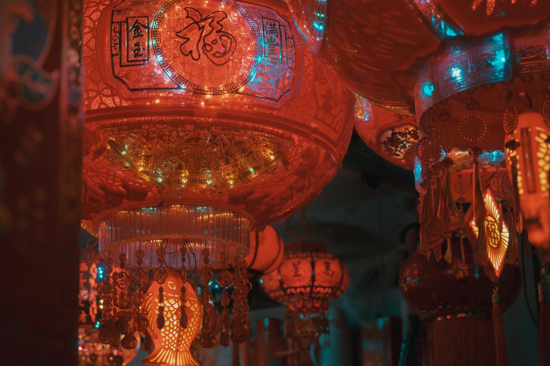 Colourful Chinese New Year lantern celebrations, like those held annually in Liverpool's Chinatown