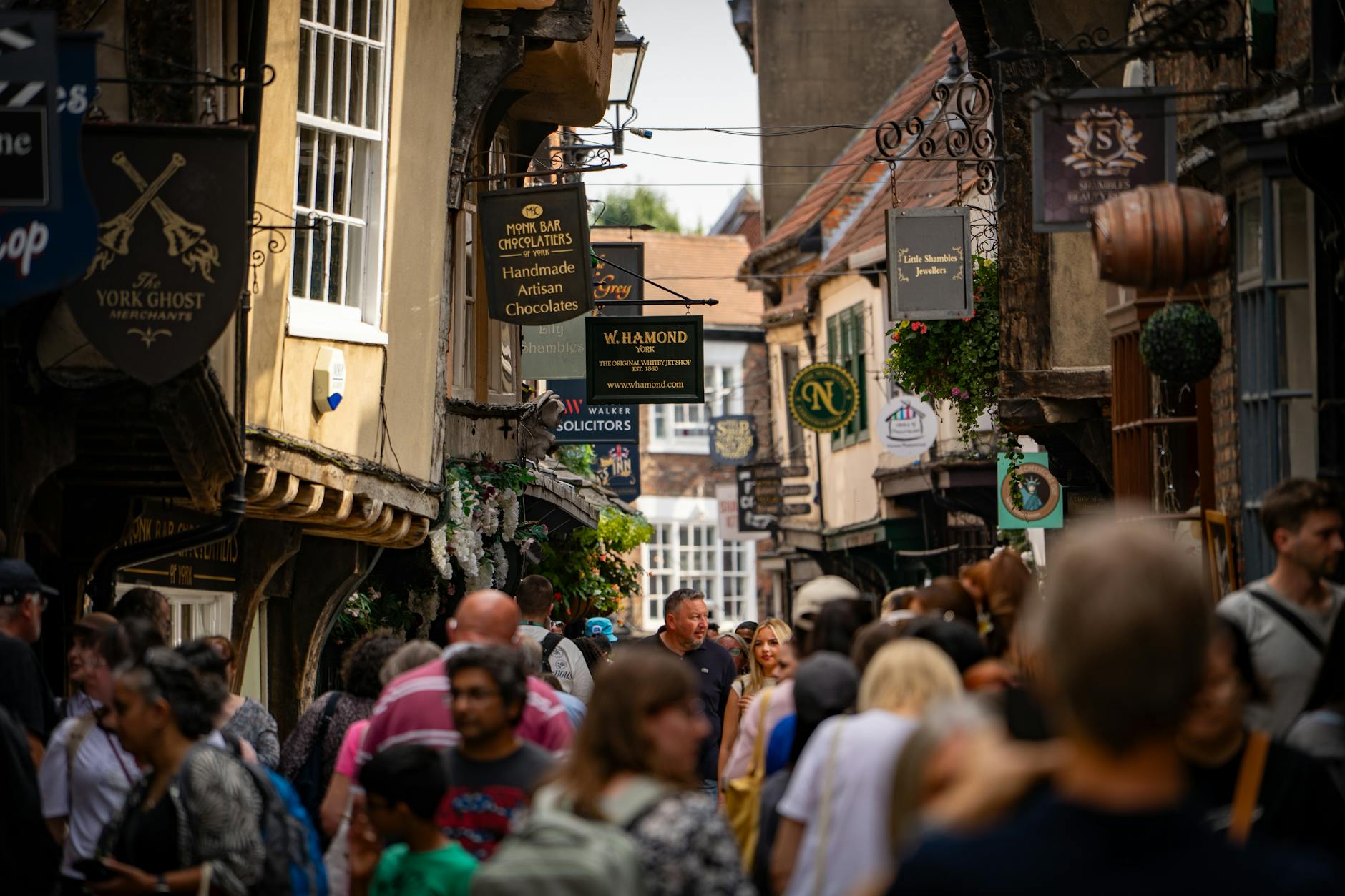 York Shambles medieval street historic Yorkshire