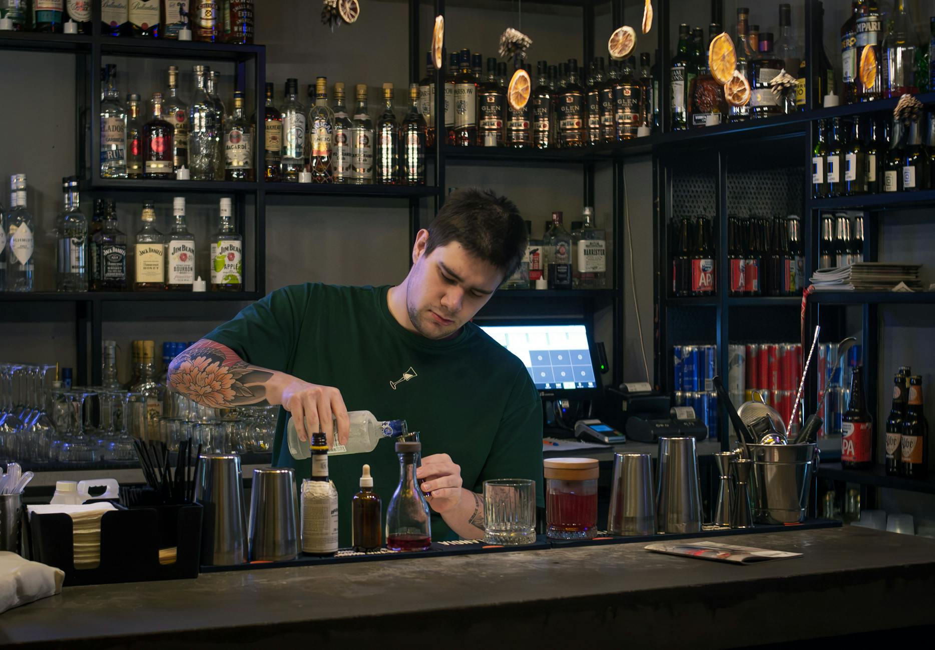 Best Bars in Liverpool: Cocktail Bars, Rooftop Bars & More 1 Cocktail being prepared - the best bars in Liverpool cocktail scene